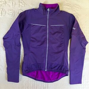 Zoot Sports Sz S Purple Full-Zip jacket/top, water resistant, pockets